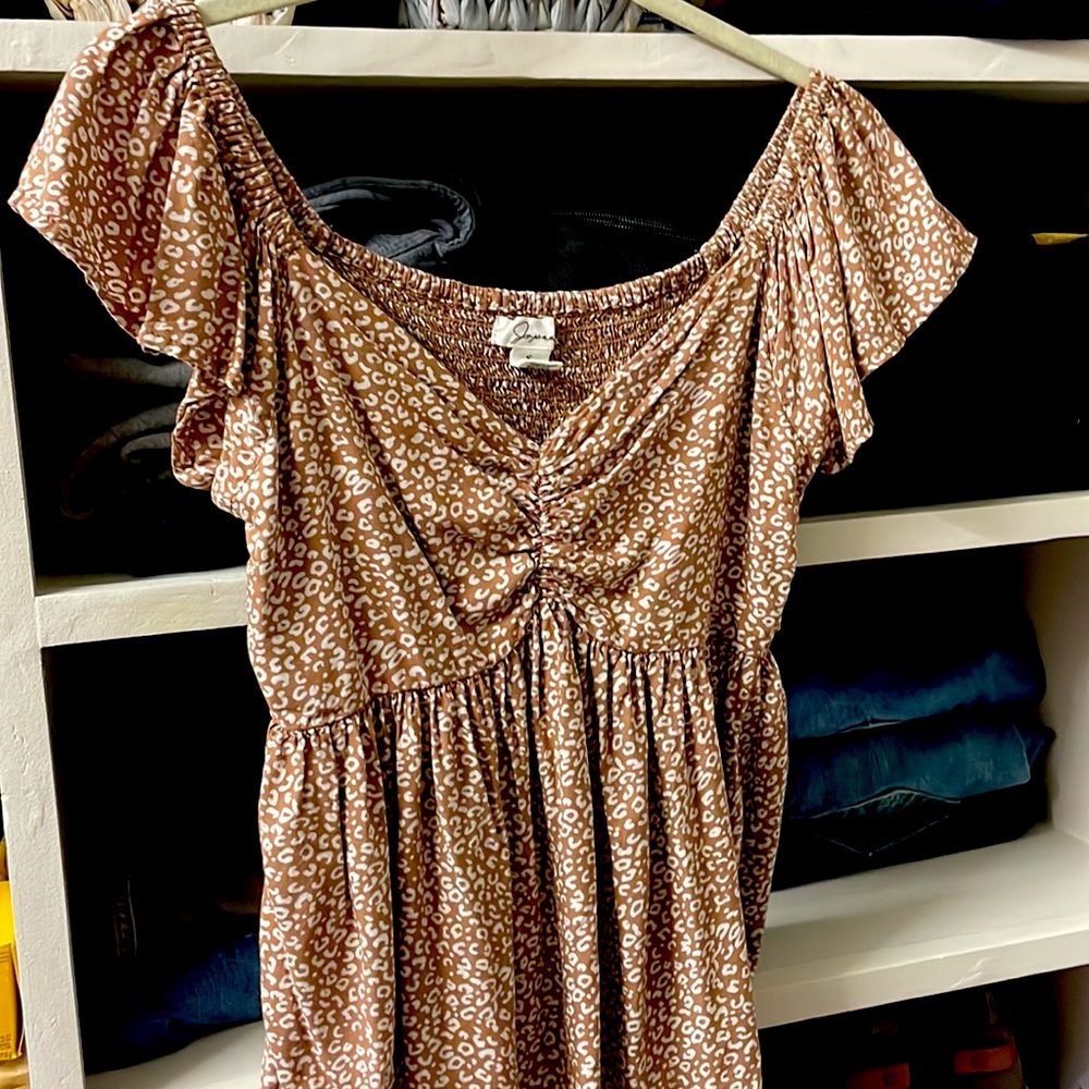 PEPLUM ANIMAL PRINT SIZE SMALL TOP
